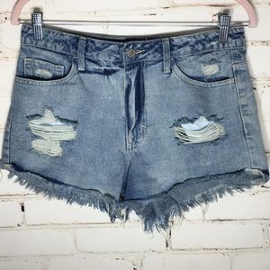 Forever 21 distressed high waisted denim. Medium.